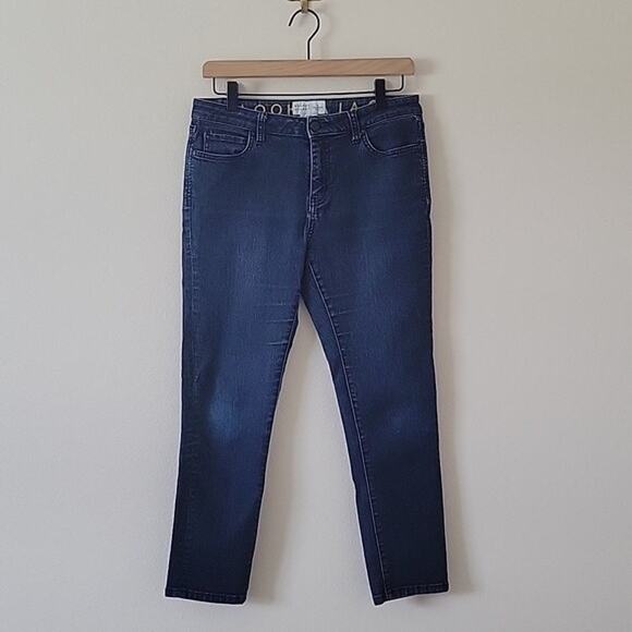 Kate Spade Broome Street Dark Wash Crop Skinny Jeans Size 28 - Picture 1 of 6